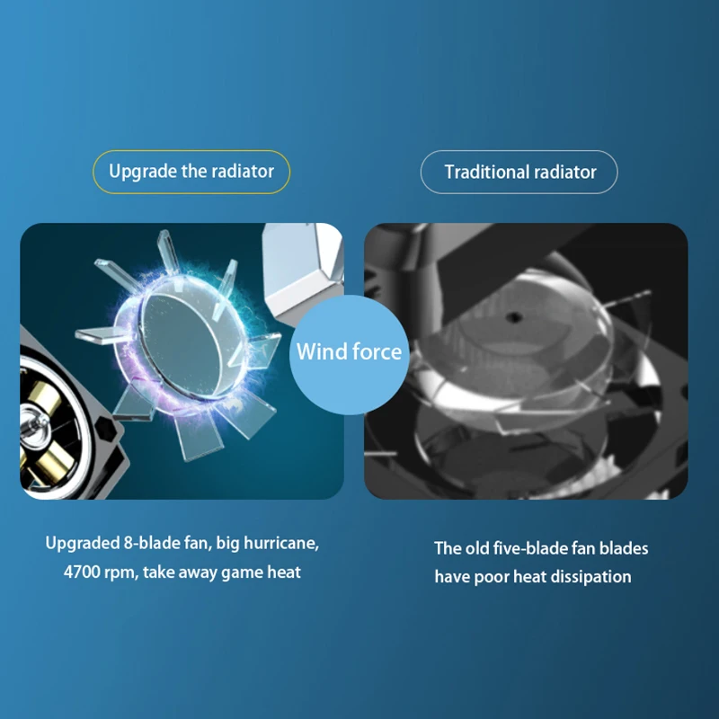P11 kipas pendingin ponsel, dudukan bantalan Game Radiator untuk Tablet ponsel iPhone Huawei Xiaomi