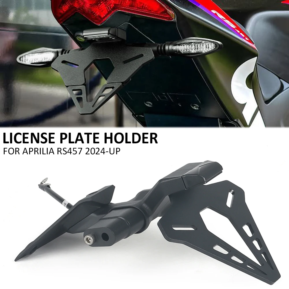 Motorcycle RS457 Accessories License Plate Holder Short Tail Aviation Grade Aluminum Material For Aprilia RS457 RS 457 2024 2025