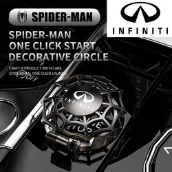 Car start protective cover ignition switch button decoration for Infiniti FX35 Q50 Q30 ESQ QX50 QX60 QX70 EX JX35 G35