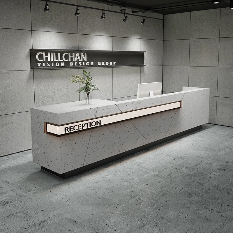 

Modern Office Front Reception Desks Help Checkout Shop Reception Counter Beauty Institute Empfangstheke Furniture Reception