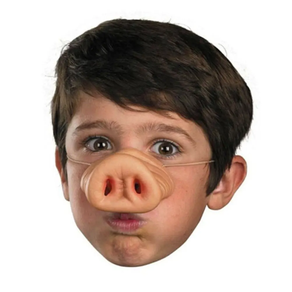 

2pcs Parrot Pig Props Lightweight Lifelike Carnival Bird Costume Accessory Animal Cosplay Fake Animal Nose Dress Up Pig Nose