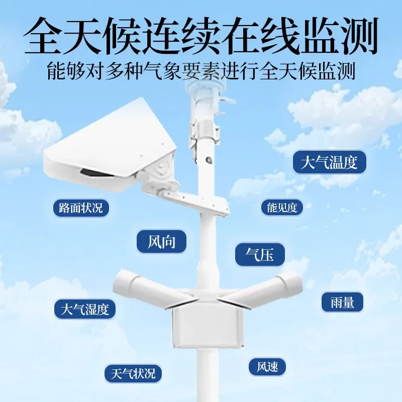 All-weath er mini ature visibility meter Meteor ological remote sensing road condition online mon itoring instrument