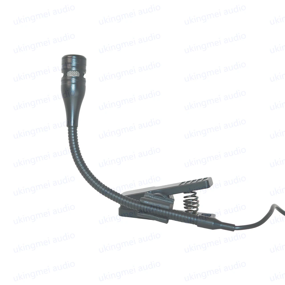 트럼펫 색소폰에 적합한 카디오이드 콘덴서 마이크, 구즈넥 악기 마이크, 10 계량기 오디오 케이블