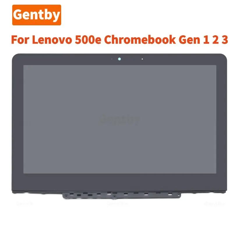 Free Shipping 11.6-inch For Lenovo 500E Chromebook Gen 2  LCD Screen Touch Screen Display Assembly With Beze 5D10T79593