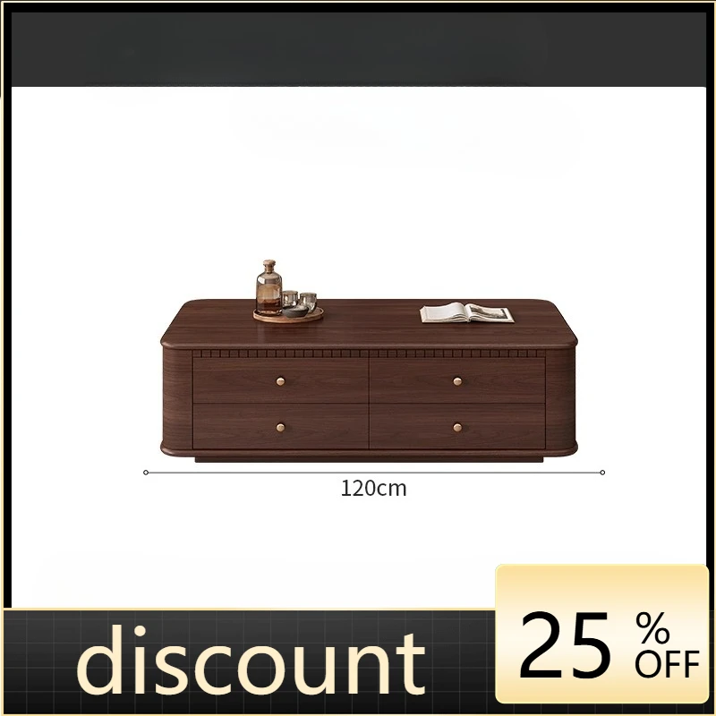 

LMM French retro pure solid wood floor TV cabinet living room home storage locker
