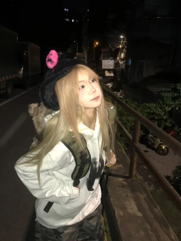 Felpa con cappuccio autunno inverno da donna vestibilità ampia comoda stampa Fce foderata Jaet per coppie streetwear