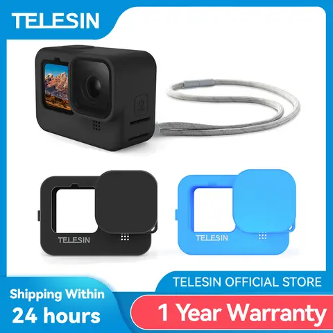 Silicone Case for GoPro 9-12 with Lens Cover TELESIN