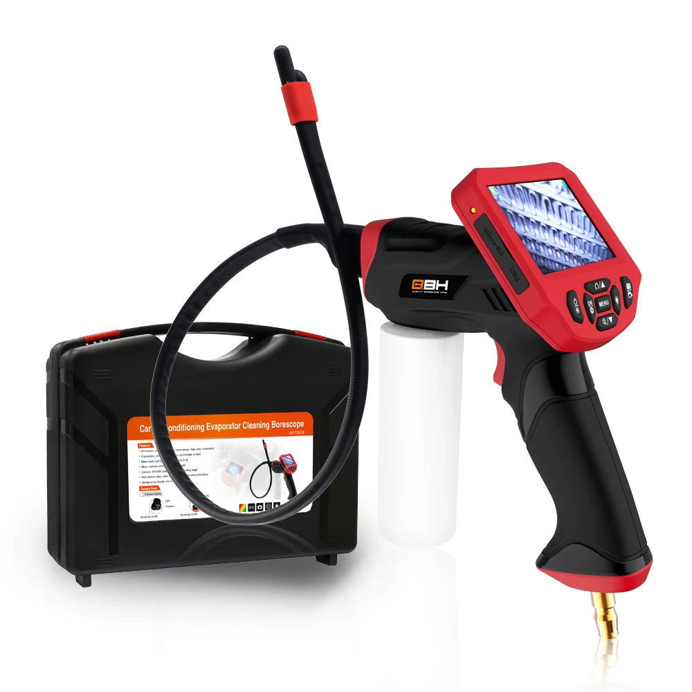 Car High-pressure Ac  Washing Cleaner  Endoscope Car  Evaporator Sprayer Gun  Washing Camera Borescope with Cleaning Function