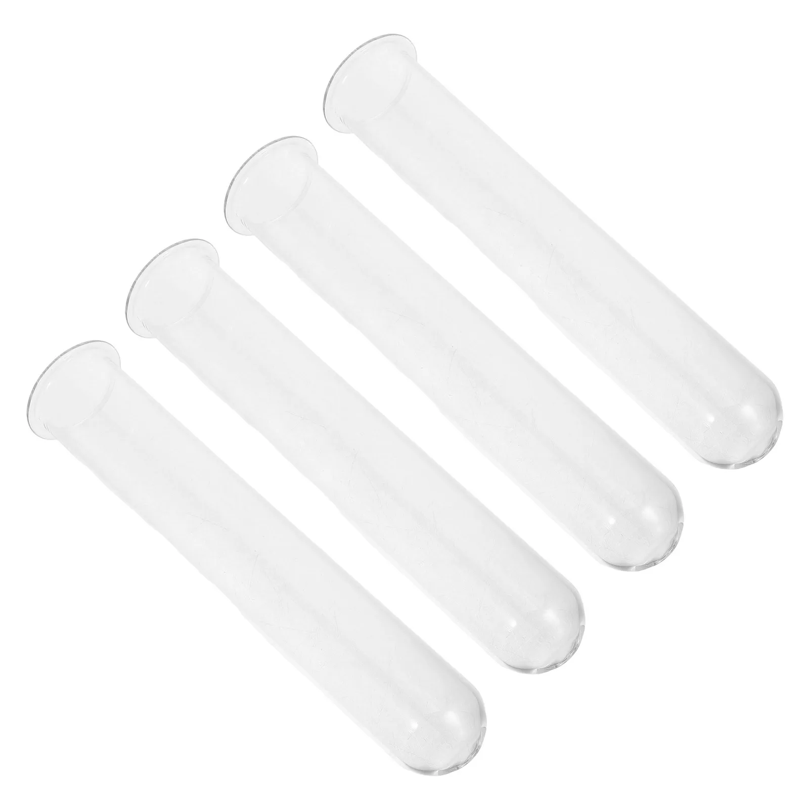 

4Pcs Clear Glass Hydroponic Test Tubes Mini Flower Vases Desktop Planters Indoor Plants Table Decor Test Tubes Decor