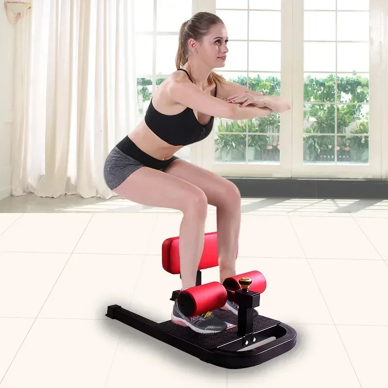 Supine Roller Abdominal and Leg Trainer, Squat Rack for Fitness Girls, Commercial and Home Glute Personal Trainer