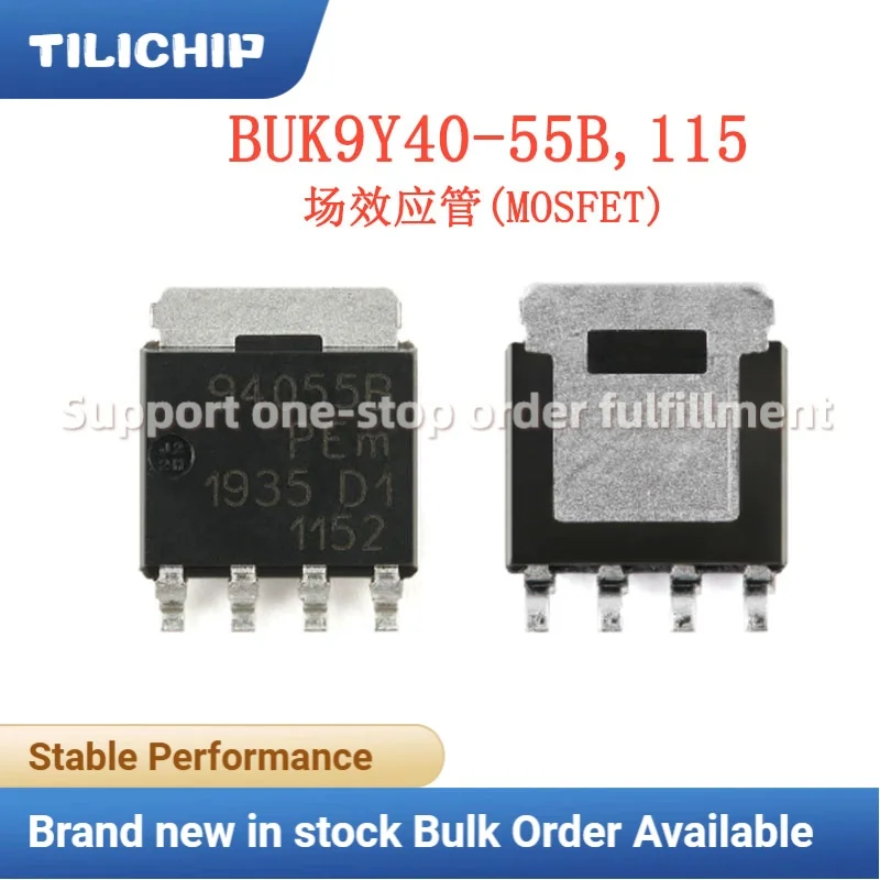 5PCS~10PCS Brand new BUK9Y40-55B,115 BUK9Y40-55B LFPAK56 package field-effect transistor (MOSFET) original