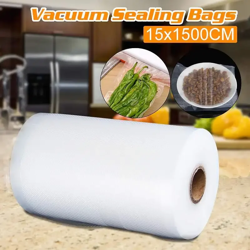 

15*1500cm vacuum bag food vacuum roll bag packaging bag Kitchen Sealer bags for food Vacuum Food Fresh Long Keeping