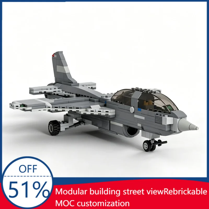 

NEW 371 PCS Customize MOC F26 Modern Military Fighter Jet Aircraft Building Blocks Assembly Educational Toy Creative Xmas Gifts