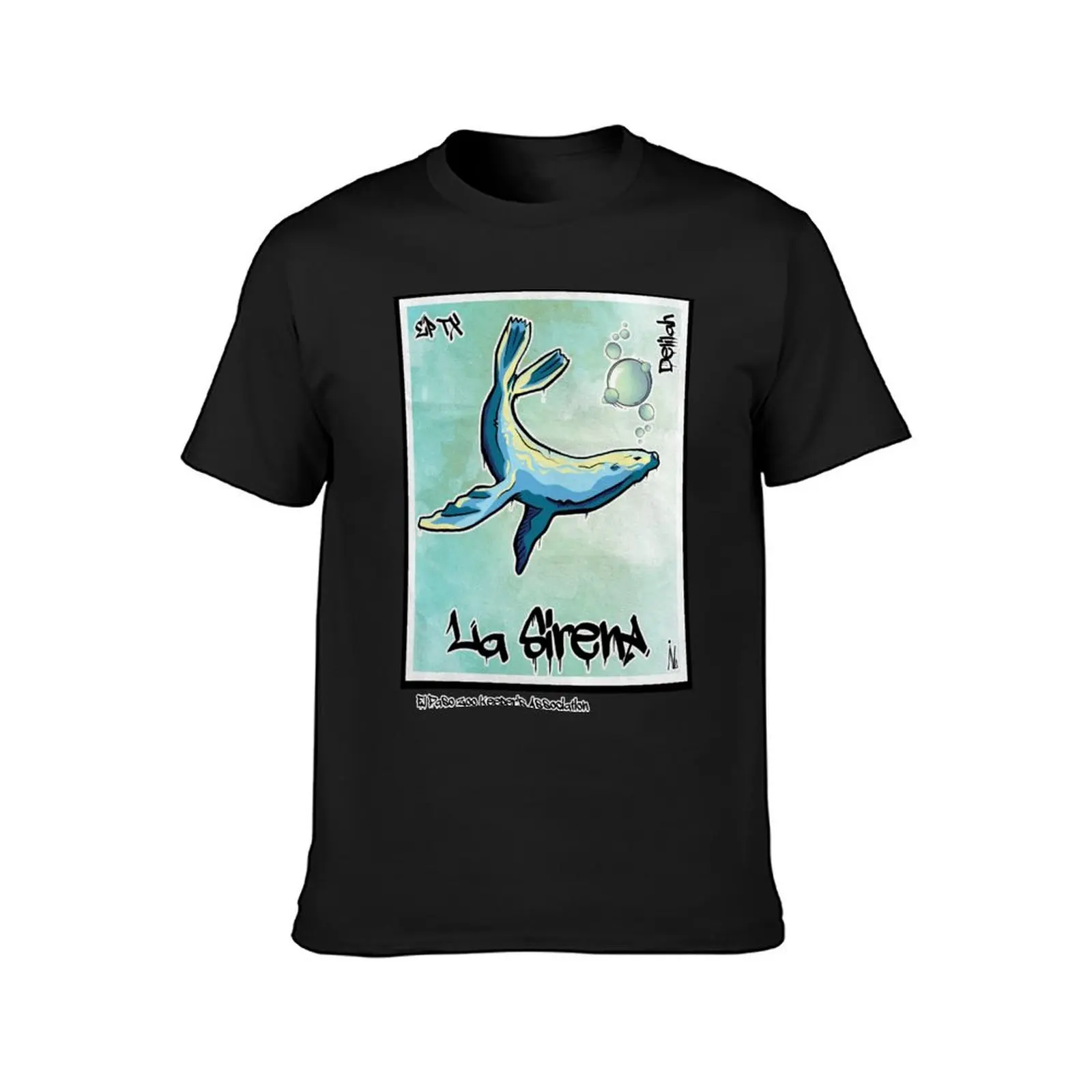 La Sirena - The Mermaid T-Shirt summer tops anime anime clothes mens graphic t-shirts hip hop