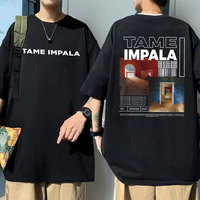 Tame Impala The Slow Rush Double Sided Print T-shirt Men's Lndie Pop Rock Music T Shirts Tops Men Women Vintage Oversized Tshirt