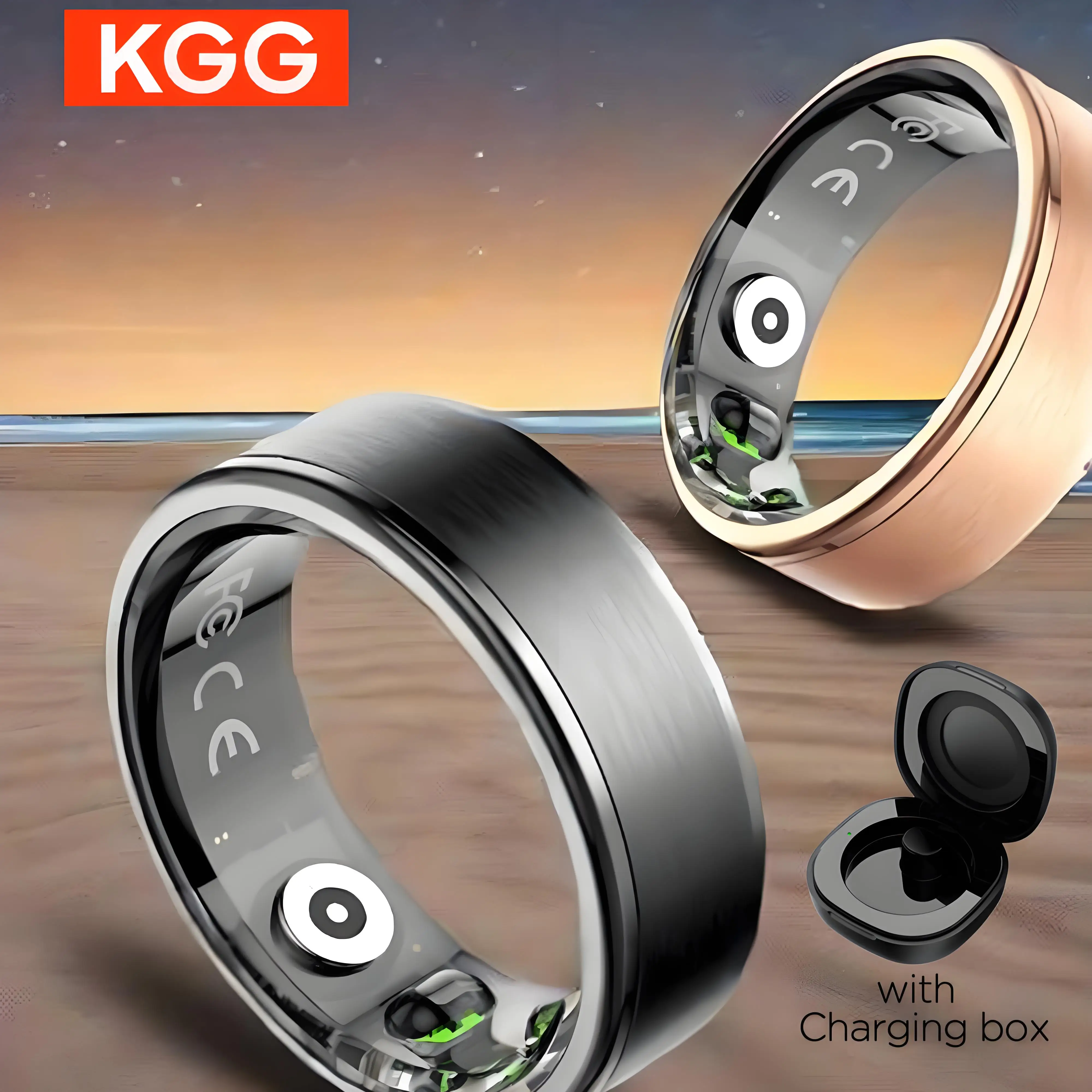 

R03 Smart Ring Men Women Long Battery Life Health Monitor IP68 & 5ATM Waterproof Multi-sport Mode.