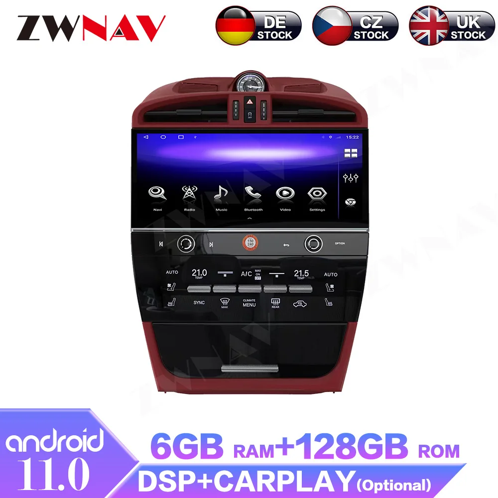 Android 13 Car Radio For Porsche Cayenne 2003-2009 Upgrade 2023 GPS Auto Navi Audio Multimedia Carplay Player Stereo Head Unit