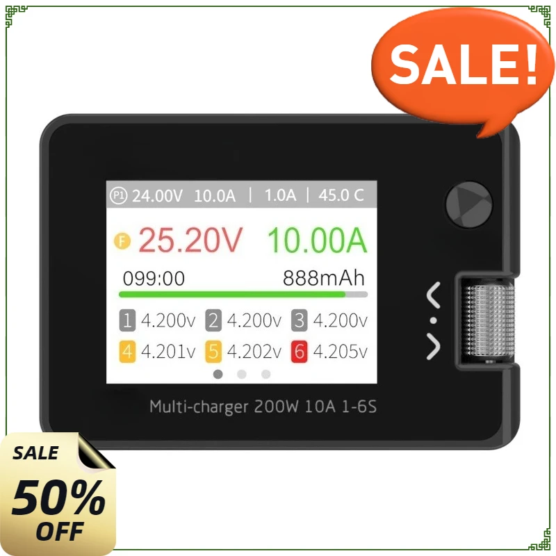 

For 1-6S Lipo Battery with With Voltage Servo Checker ESC Tester Receiver 200W 10A DC Balance Charger Discharger