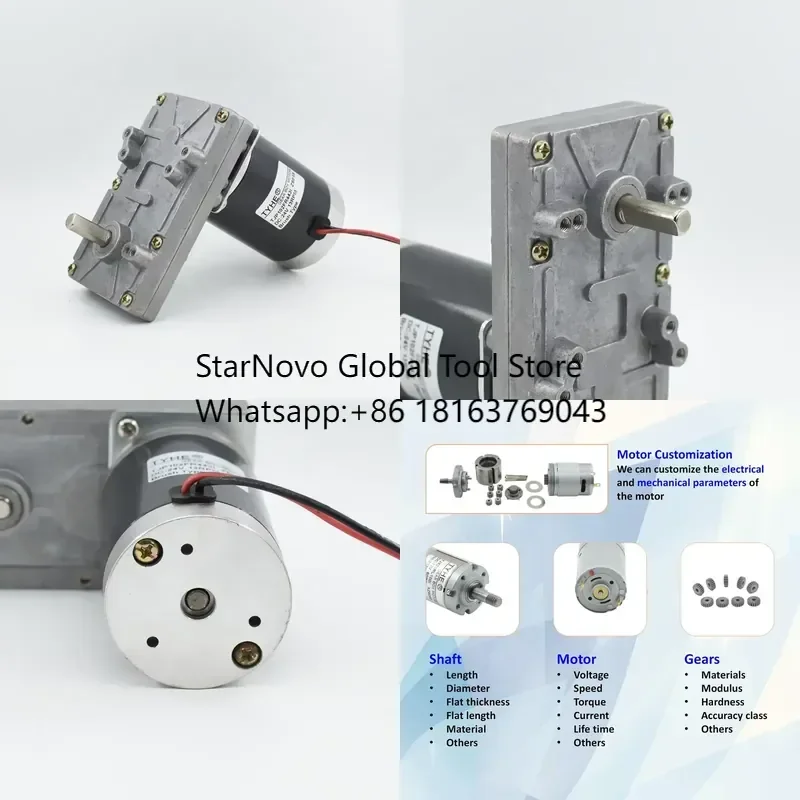 2026 Hot！ TYHE Reversible 102mm Gear 12v 24v Low Power 10w High Torque 15nm 5nm Low Speed 200rpm Dc Flat Gear Motor with Ce