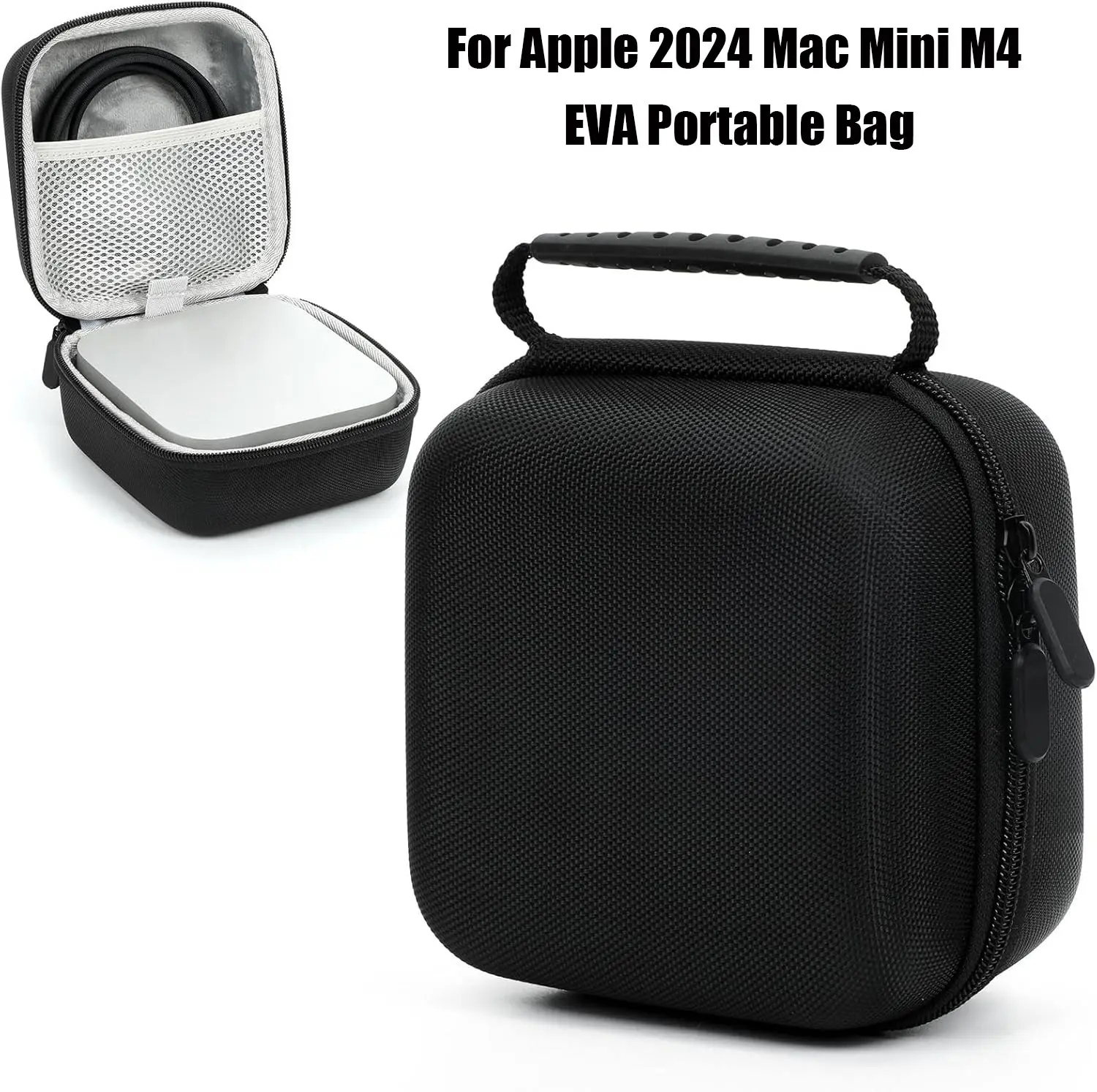 Estuche de transporte duro EVA para Apple 2024 Mac Mini M4 ordenador de escritorio bolsa de almacenamiento de viaje protectora duradera para Mac Mini M4 PC