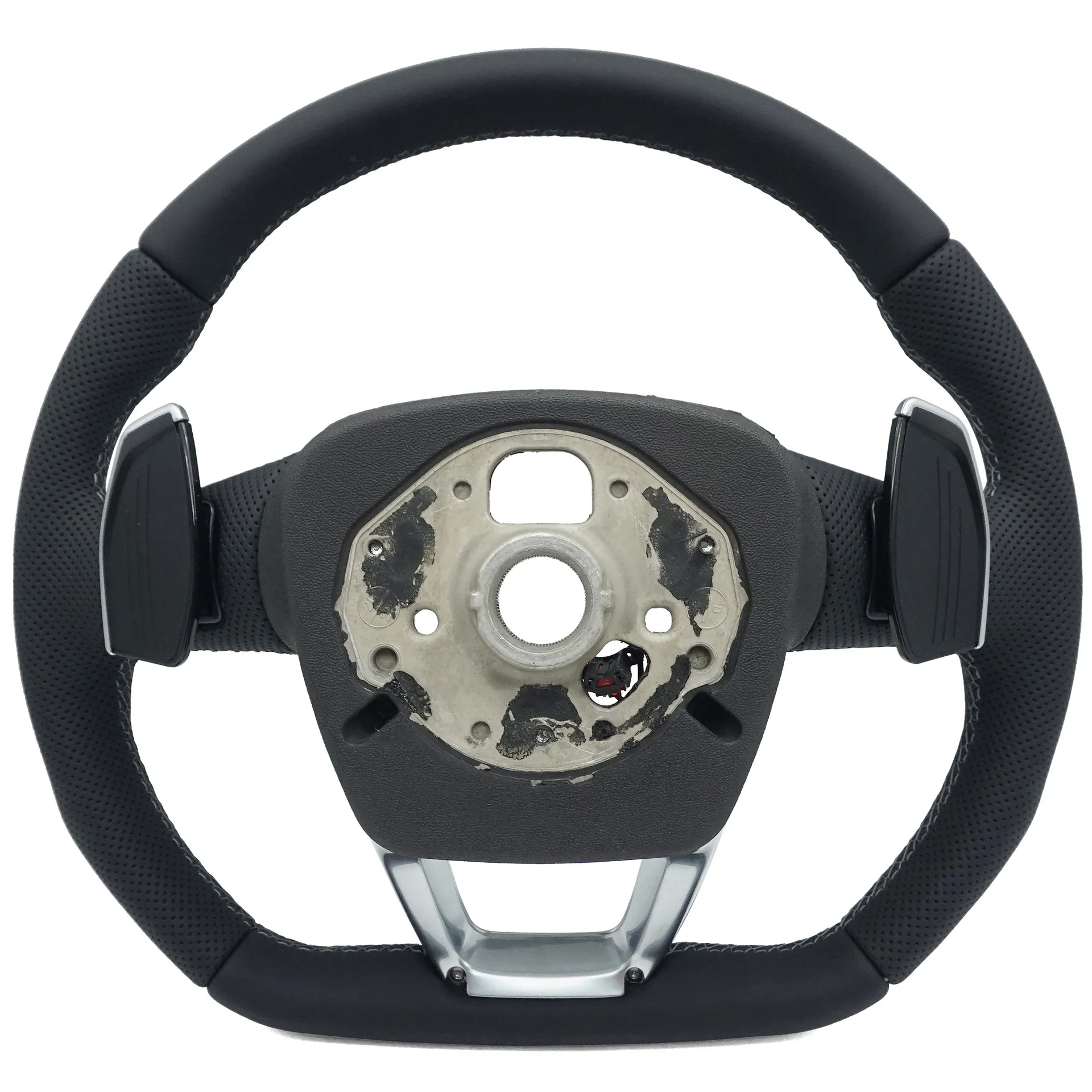 Suitable for Audi S standard Q5L semi-punched dark gray wire with electroplated paddle heating steering wheel (no airbag)