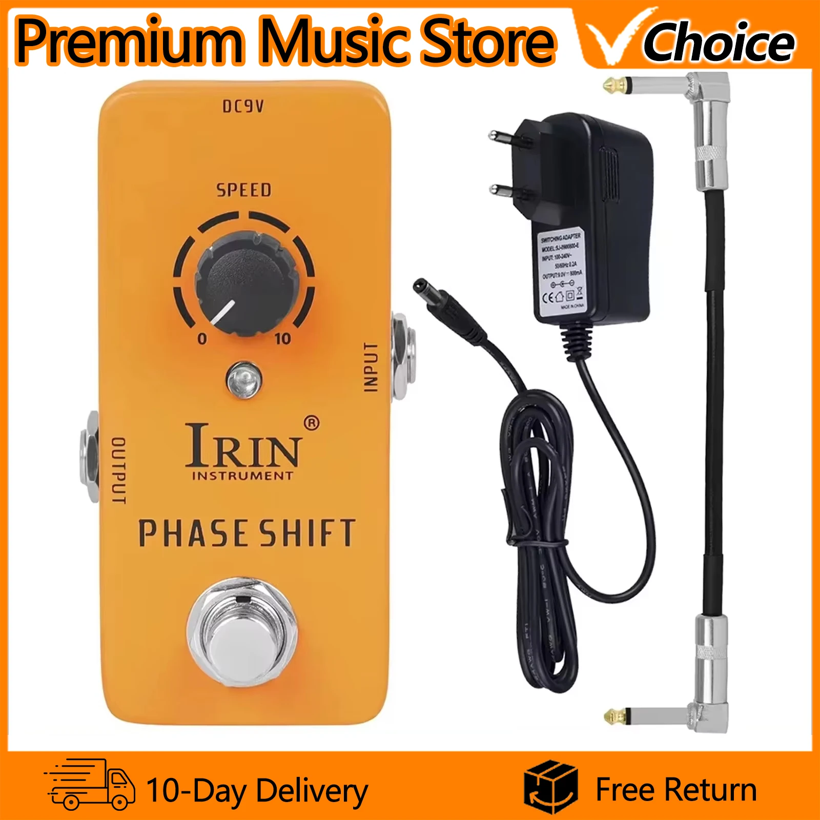 IRIN Electric Guitar Effect Pedal RS-06 Phase Shift Effect Pedal True Bypass Mini Single Guitar Pedal Electric Guitar Accessory