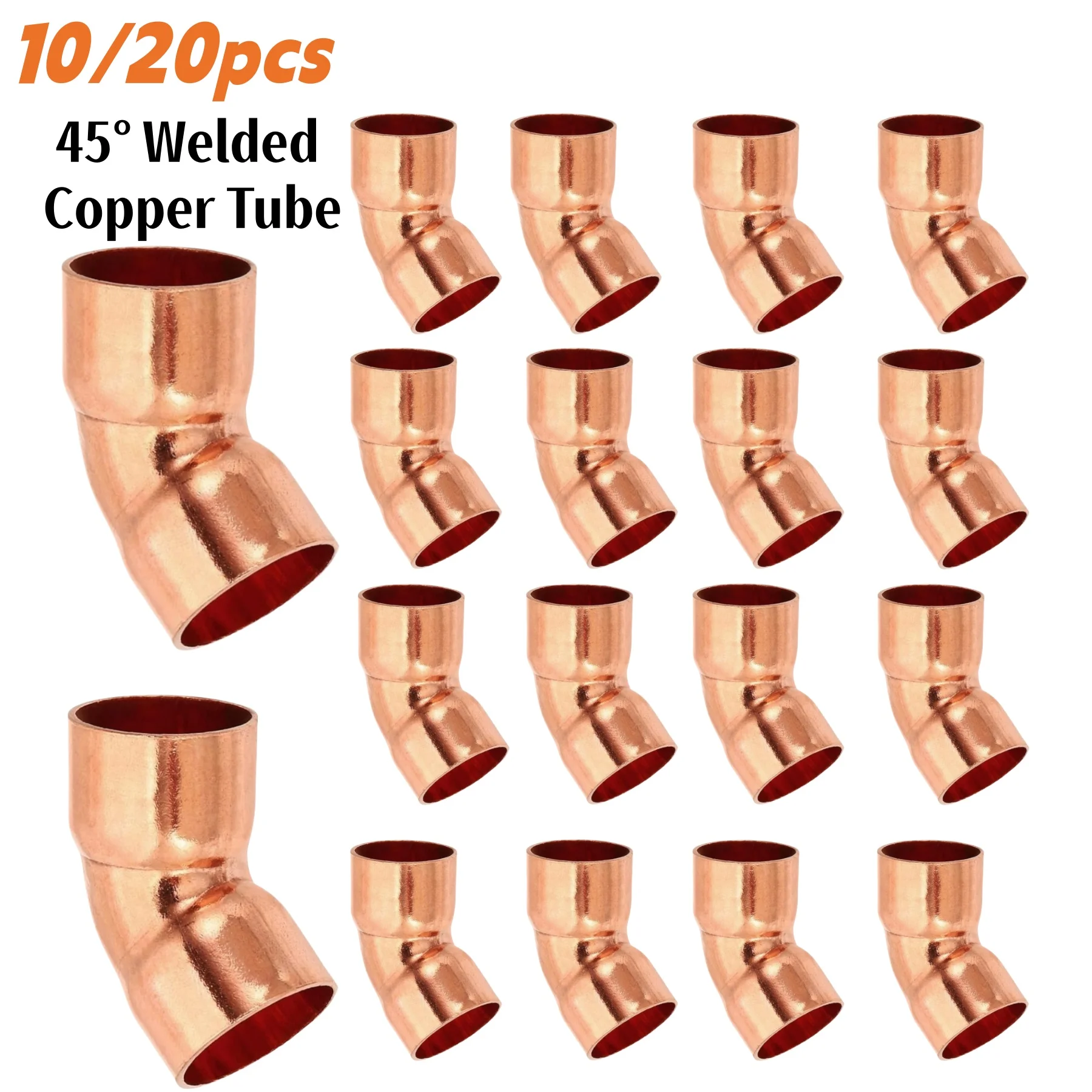 

Фиолетовый медный коленчатый фитинг равного диаметра 45 градусов, сварочный аксессуар для жилых и коммерческих сантехнических проектов