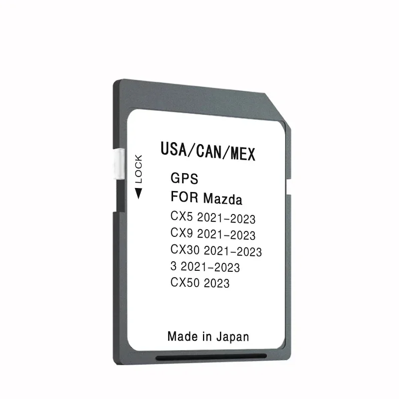 Новейшая версия карт, навигационная SD GPS-карта США/CAN/MEX для Mazda 3 CX-5 CX-9 CX-30 CX-50, бесплатная доставка с противотуманной наклейкой