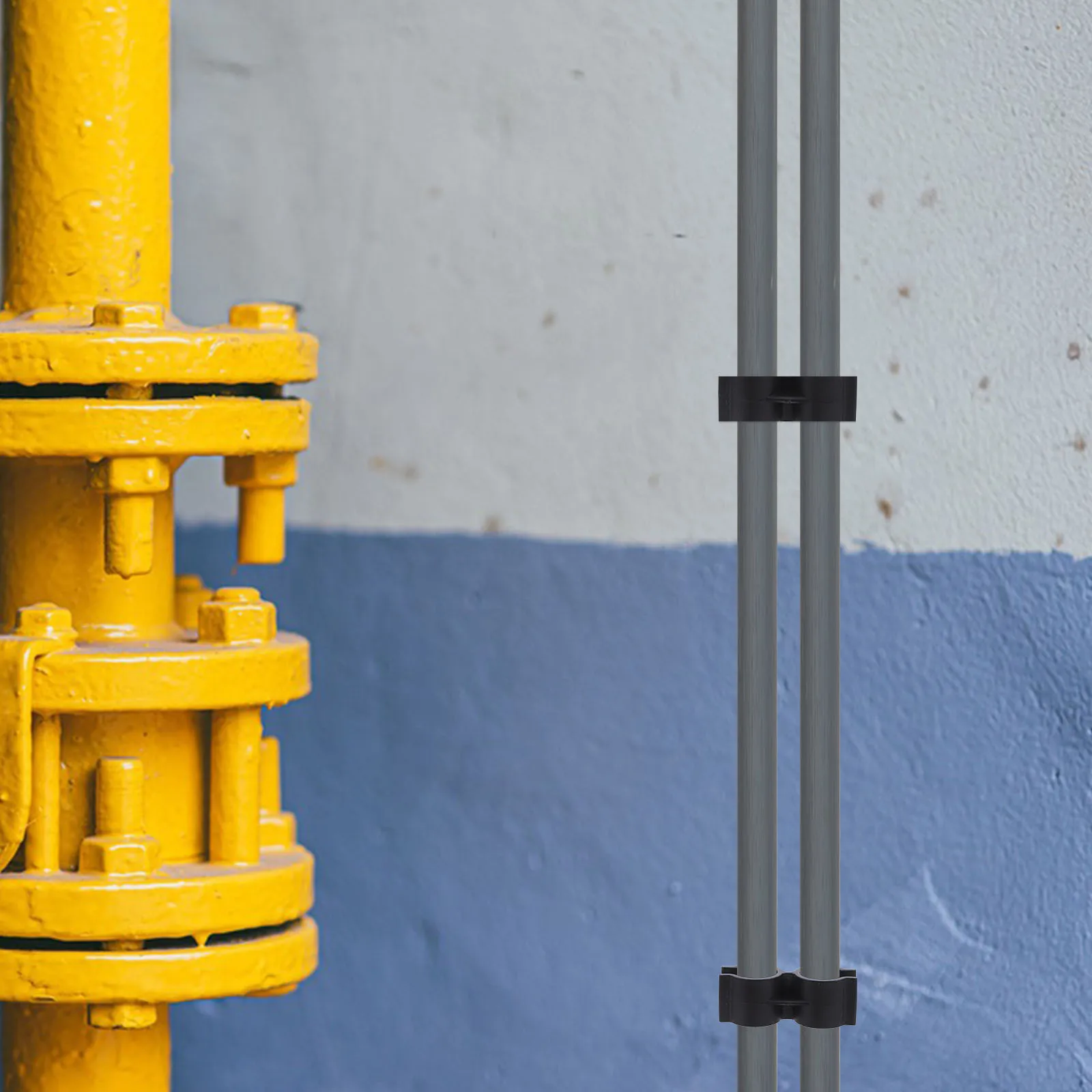 12 قطعة مشابك أنابيب مزدوجة 25 مللي متر موصلات عمود الرف لمستودع سوبر ماركت رف الربط وصلة أنبوبية متينة #3