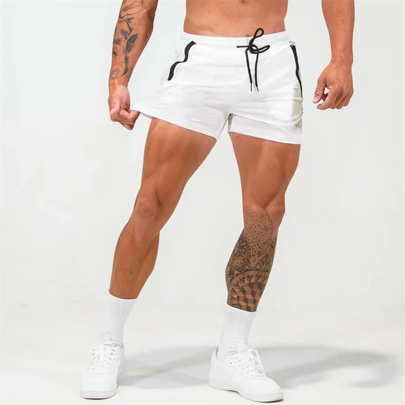 Pantalones cortos de gimnasio para hombre, Shorts holgados de secado rápido, informales para exteriores, correr, deportes, Fitness, correr, baloncesto, Verano