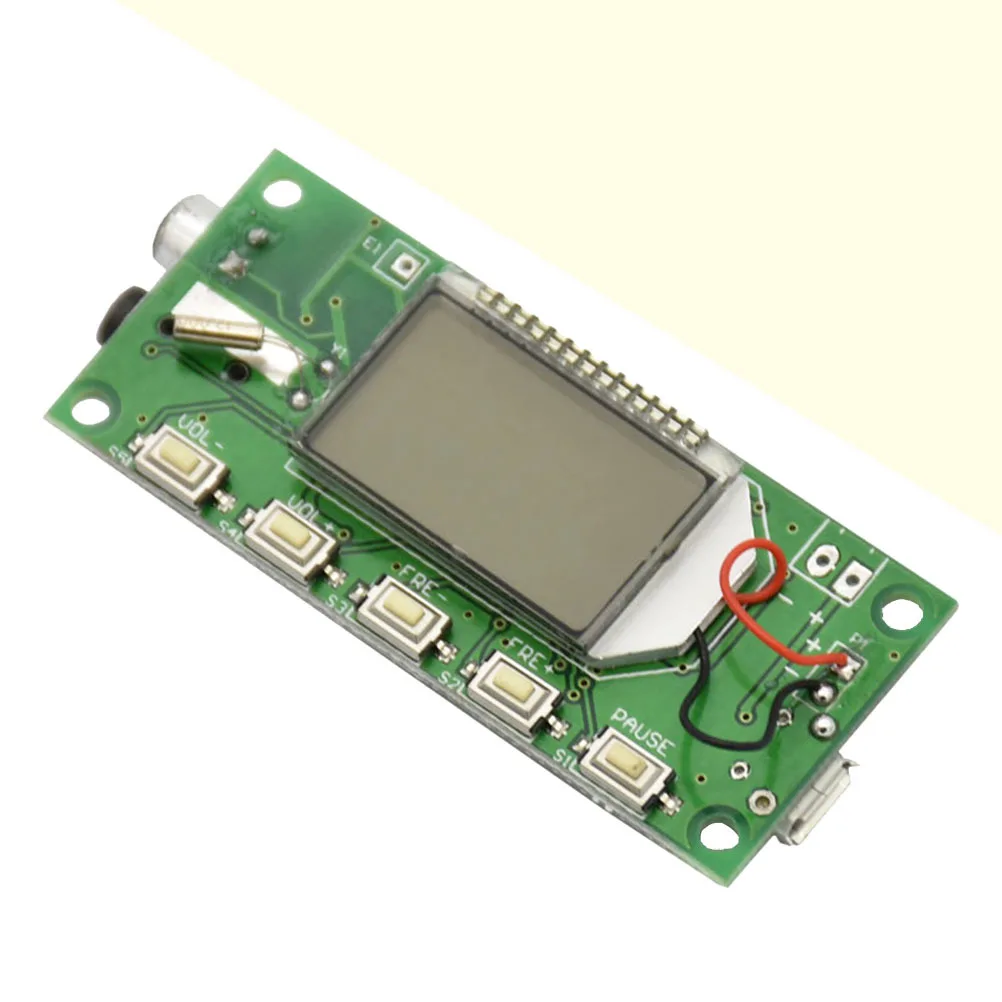 

Fm Transmitter Module Board 87-108Mhz Dsp Digital Wireless Stereo Microphone Built-In Lcd Auto Memory Low Noise High Precision
