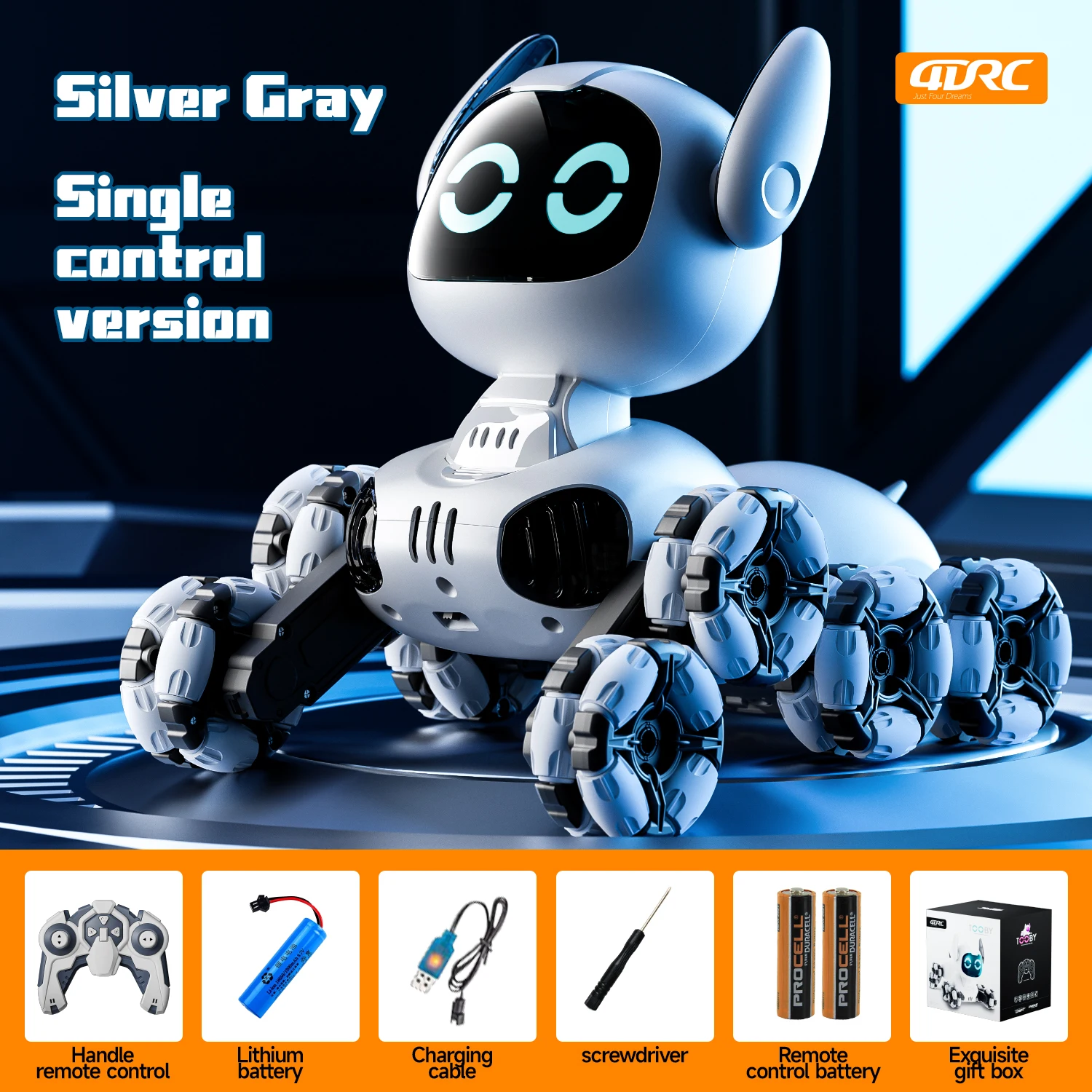 8WD Telecomando intelligente Robot Cane Touch-sense Musica Acrobazia RC Auto Elettrica Radio Controllo Giocattoli Bambini Ragazzi Ragazze Regali