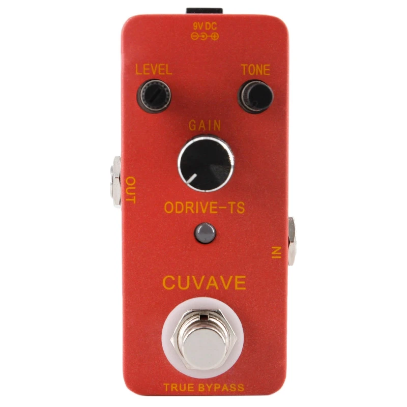 

CUVAVE for ODRIVE TS Analog Overdrive Guitar Effect Pedal Zinc Alloy Shell True Bypass Guitar Pedal for Guitar Accessories