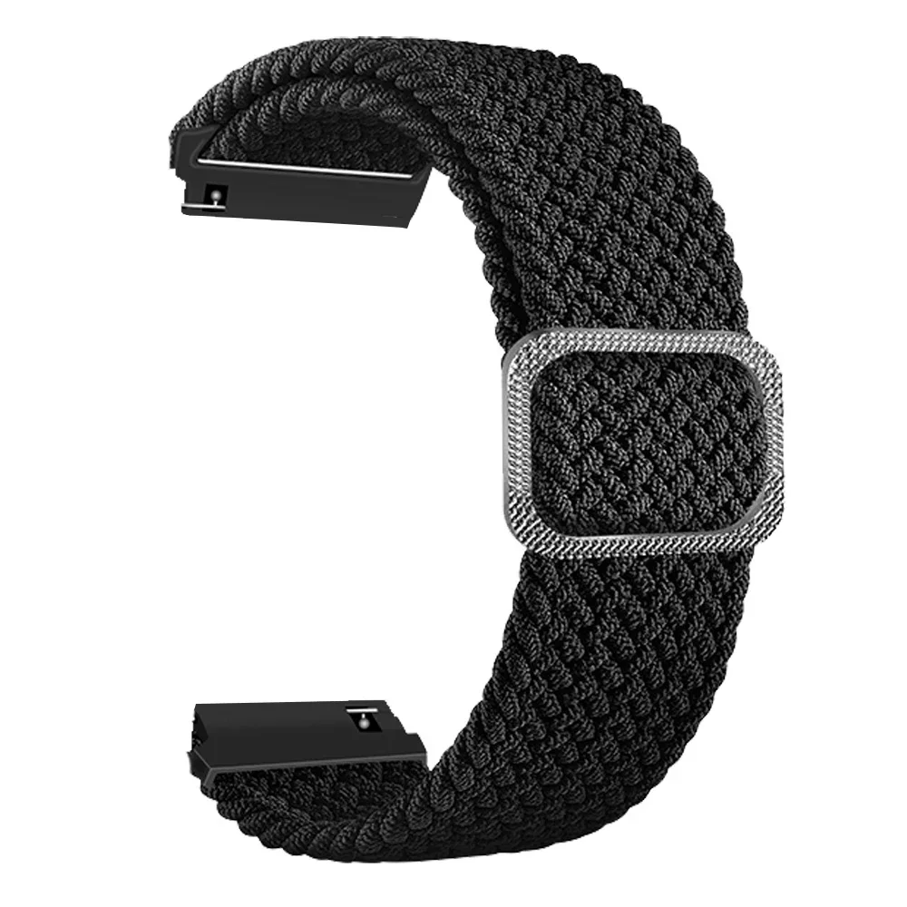 22 20mm Braided Nylon Loop Strap For HUAWEI WATCH GT 4 Pro 46mm Band GT 3 2 42mm HONOR Magic Watch 4 GS 3 Pro ES Sports Bracelet