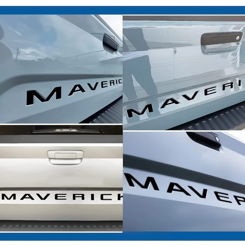 Suitable for pickup Ford Maverick Tremor rear trunk English letter sticker groove decorative word sticker
