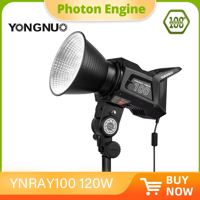 

YONGNUO RAY100 YNRAY100 120W 2700-6500K COB Bowens Mount LED Video Light For Facebook, Tiktok,Yotuebe,Personal Interview