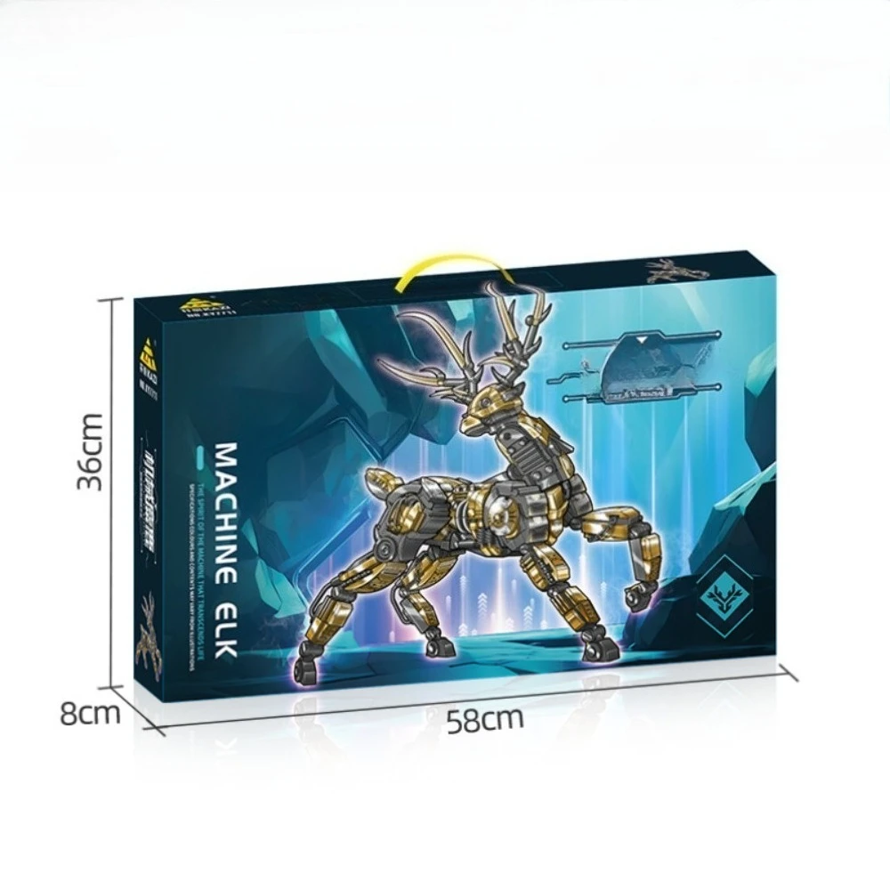 GSF 924PCS MOC Tecnico Alce Modello Cervo Building Blocks Meccanico Animale Mattoni Set Città Costruzione di Giocattoli per I Bambini