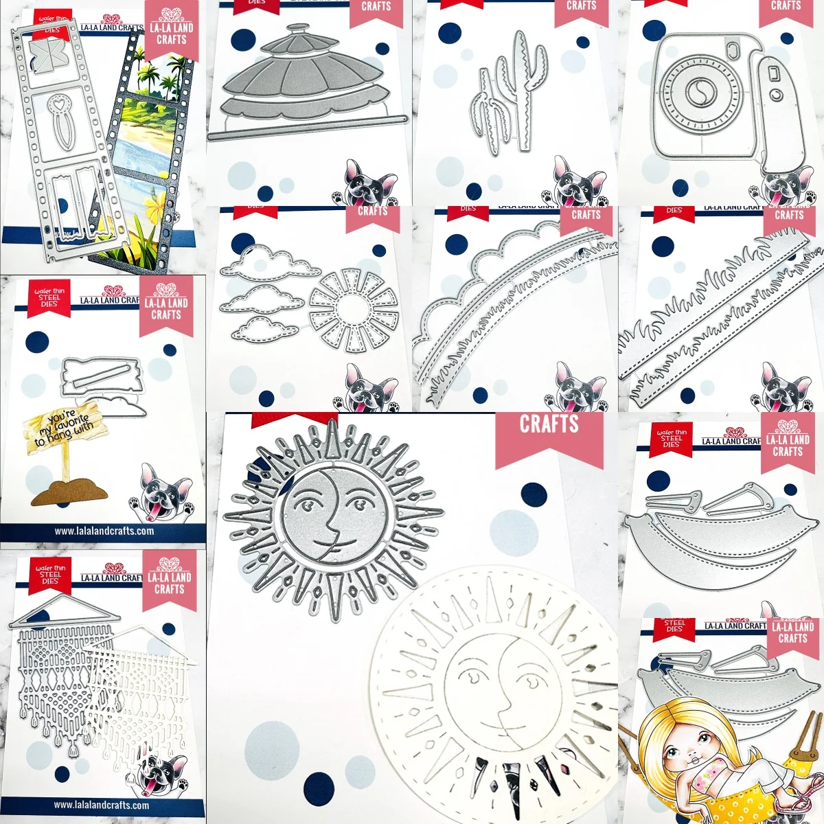 

Celestial Sun Umbrella Cactuses Grass Metal Cutting Dies DIY Making Card Scrapbook Embossed Paper Album Craft Supplies Template