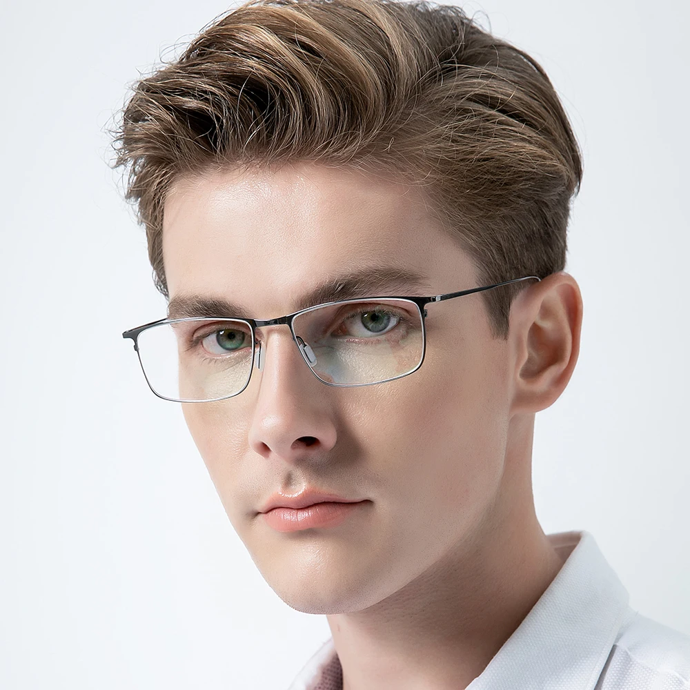 FONEX Titanium Alloy Glasses Men Square Eyeglasses Frames 2020 New Full Korean Eyewear 8105