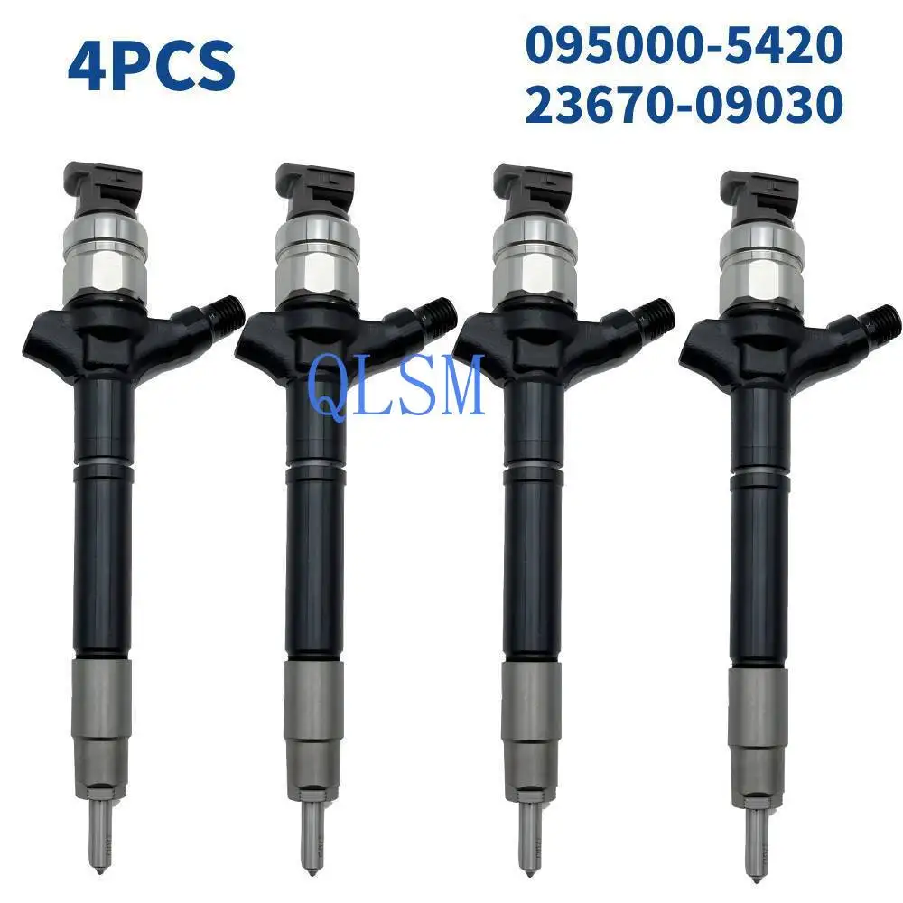 

4X New High Quality Fuel Injector 095000-5420 23670-09030 fr Toyota Avensis Corolla RAV-4 2.0 D4D-