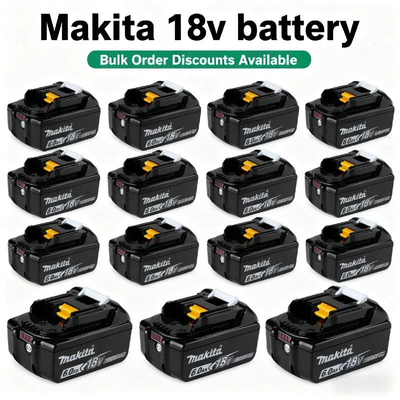 

Makita battery, 18V 6.0Ah rechargeable lithium battery, Makita 18V BL1840, BL1830, BL1850, BL1850B original Makita tool battery