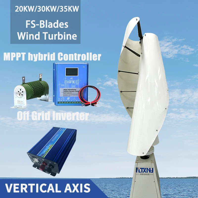 

New Energy Windmill 20000w 30000w 35000w 12V 24v 48v Vertical Wind Turbine Providing Continuous Power To Home Use