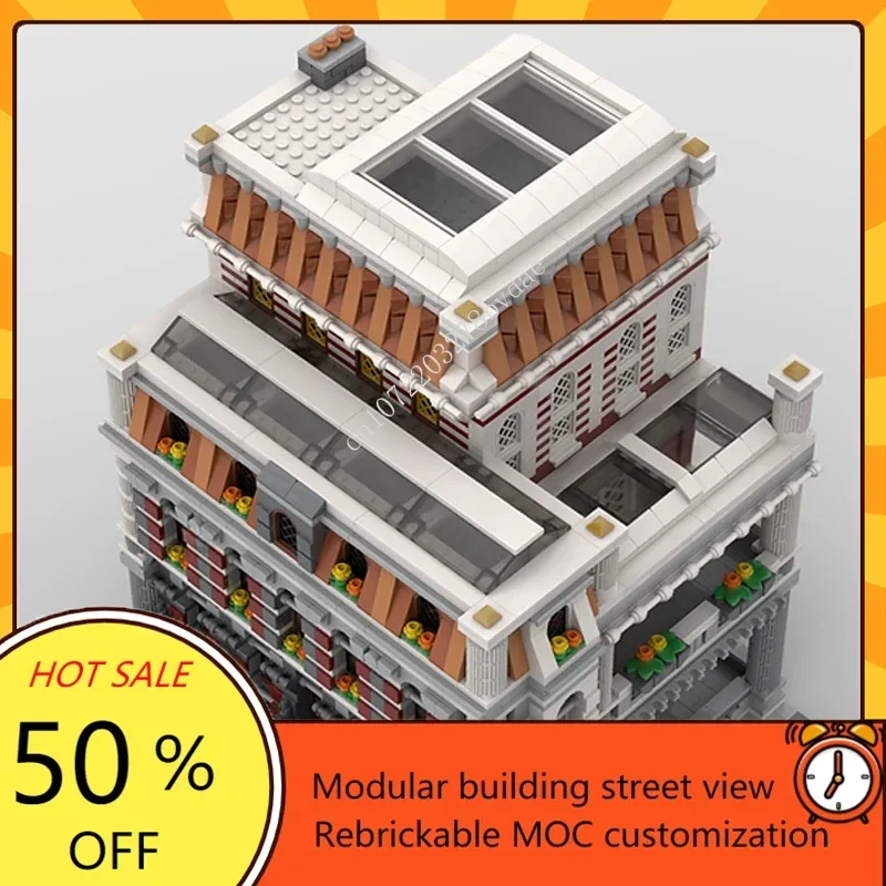 3262PCS Fire Department Modular MOC Creative street view Model Building Blocks Architecture Education Assembly Model Toys Gifts