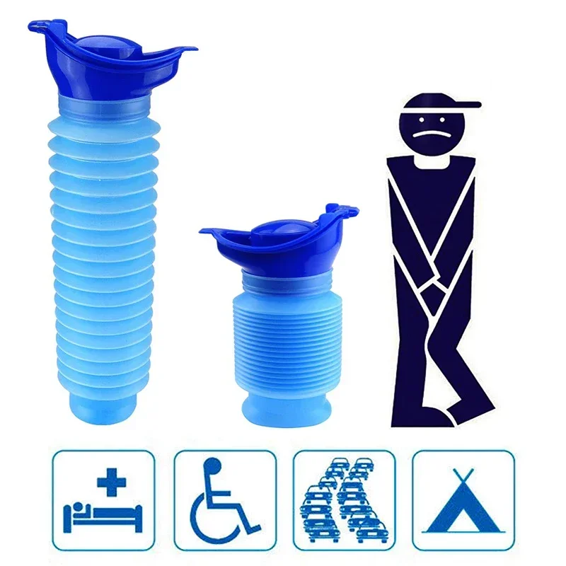 750ml Portable Retractable Urine Bottle Women's and Children's Urinals Outdoor Car Travel Traffic Camping Portable Toilets