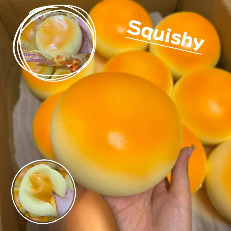 Super Sized Simulation Bread Squishy Pink Slowly Rising Soft Office Home Decor Asmr Sensory Decompress Stress Ball Perfect Gift