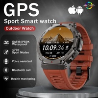 Original watch t rex 3 GPS Smart Watch 5ATM Waterproof Built-in Dual-band GNSS Compass Military Sport Smartwatch Men 2025new