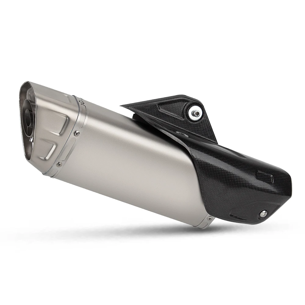 

Universal 51mm Motorcycle Exhaust Muffler with Carbon Fiber Heat Shield Protector Case For CBR500R GSXR750 R3 Z900 Z400 CBR250RR