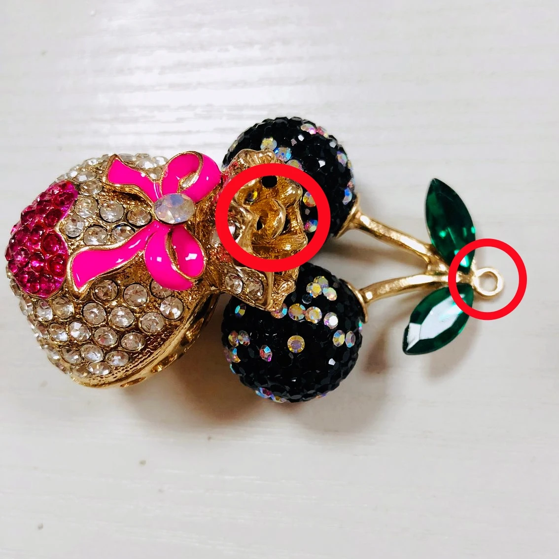 1 pièces Noble brillant plein strass papillon évider amour coeur argent sac breloques bricolage indésirable coque de téléphone décor pendentif ornement