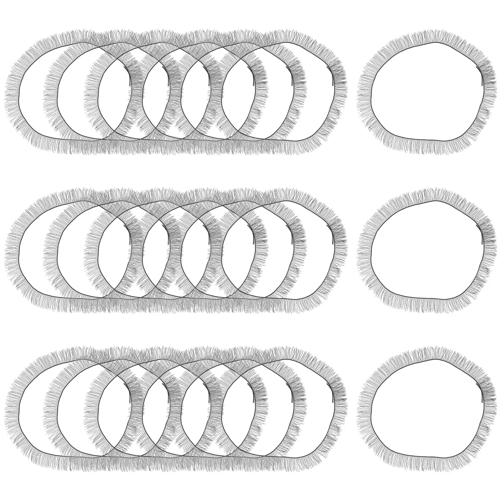 30 pièces Faux cils épais longs Style naturel idéal pour l'artisanat de bricolage accessoires de cils fournitures cils artisanaux