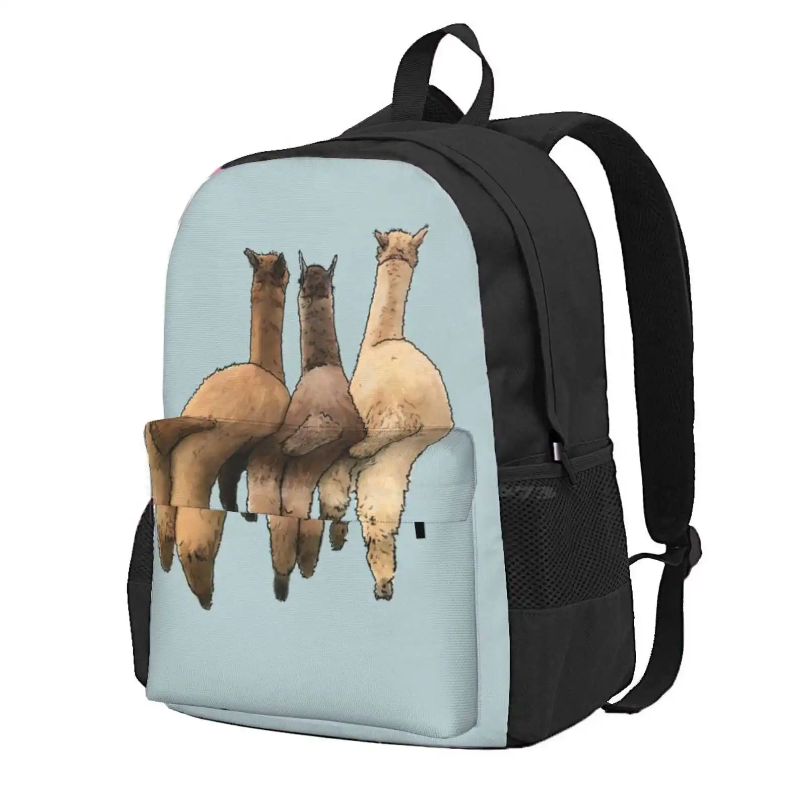 Горячая Распродажа, рюкзак для школы с изображением альпаки, модные сумки, мягкие, милые, в английском стиле, с животными на ферме, лама Вику? A Guanacos Huacaya Suri